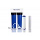 Dual Big Blue Whole House Water Filter System - Carbon + Sediment Filters
