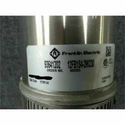 Franklin Electric 12FB1S4-2W230 1HP 2-Wire 230V Stainless Steel Submersible Pump