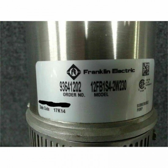 Franklin Electric 12FB1S4-2W230 1HP 2-Wire 230V Stainless Steel Submersible Pump
