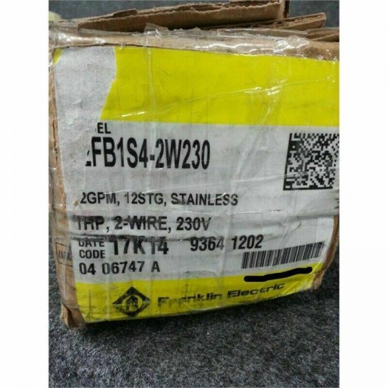 Franklin Electric 12FB1S4-2W230 1HP 2-Wire 230V Stainless Steel Submersible Pump