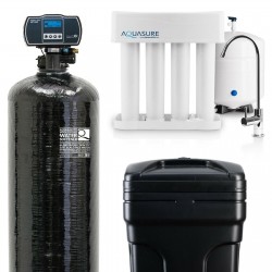 Aquasure Water Softener - 64,000 Grains / Reverse Osmosis System - 75GPD Bundle