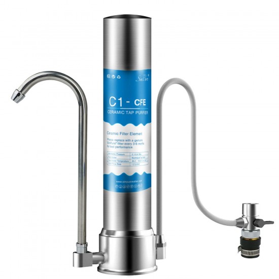 Countertop Drinking Water Filtration System Home Water Filter Purifier BPA Free