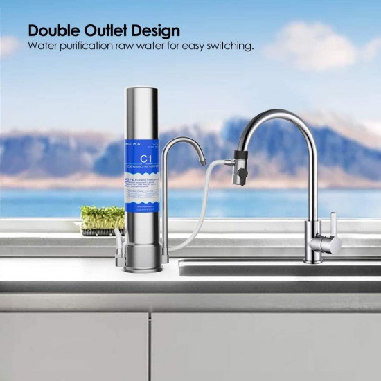 Countertop Drinking Water Filtration System Home Water Filter Purifier BPA Free