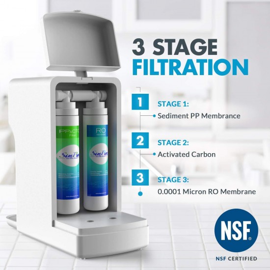Countertop Drinking Water Filtration System Home Water Filter Purifier BPA Free