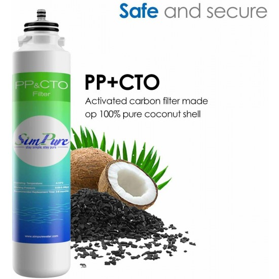 SimPure Reverse Osmosis Water Filtration System UV Sterilization Countertop US