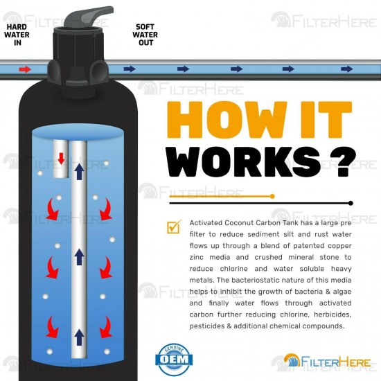 Whole House Carbon Home Water Filter System (600K Gal. Capacity) POE