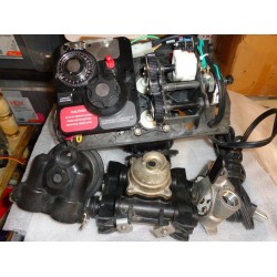 COMPLETE!!  Fleck 9100 Twin Water Softener Valve With Choice of Bypass