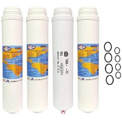 Membrane Replacement Sediment Carbon Filter Cartridge Set Q5605, (2) Q5633