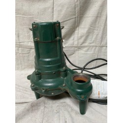 ZOELLER E267 Sewage Ejector Pump 1/2 HP Flow Rate @ 10 Ft. of Head 85.0 gpm