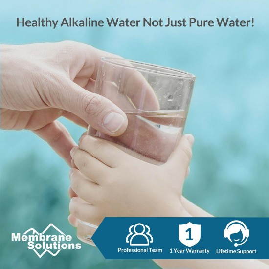 4 Pack 6-Stage Reverse Osmosis Alkaline Mineral Water Filter System 100GPD