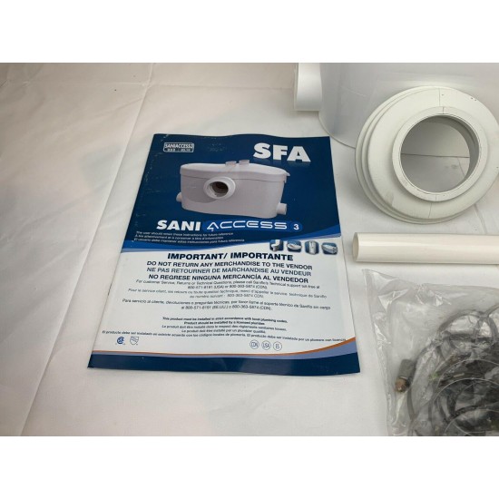 Saniflo White Saniaccess3 Macerating Pump
