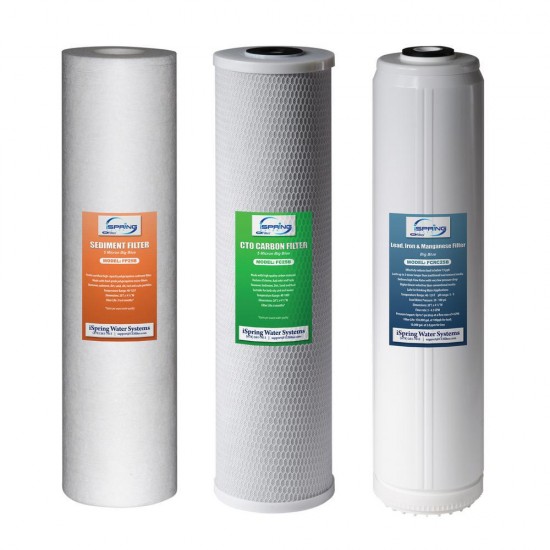 ISPRING  Filter Cartridge Pack 3-Stage 20 in. Whole House 3-Piece