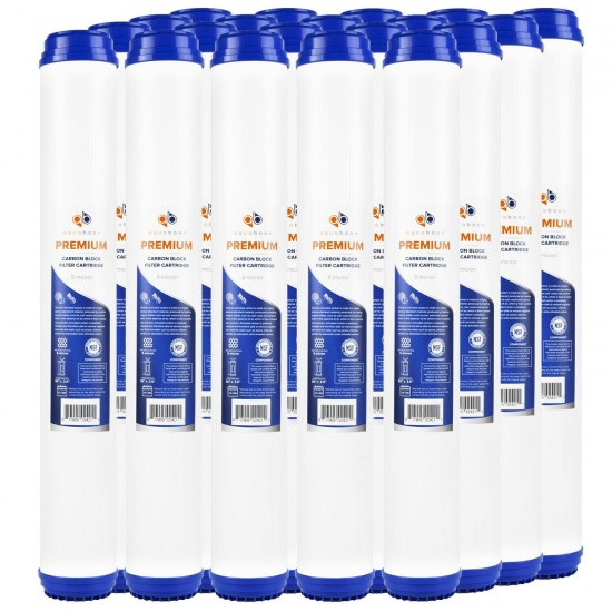 20PK Premium Aquaboon 5mic Big Blue GAC Carbon Water Filter Cartridge 20x2.5