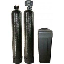 Fleck Water Softener 32K + Upflow Carbon Filtration System | 1 Cubic Ft,  9x48