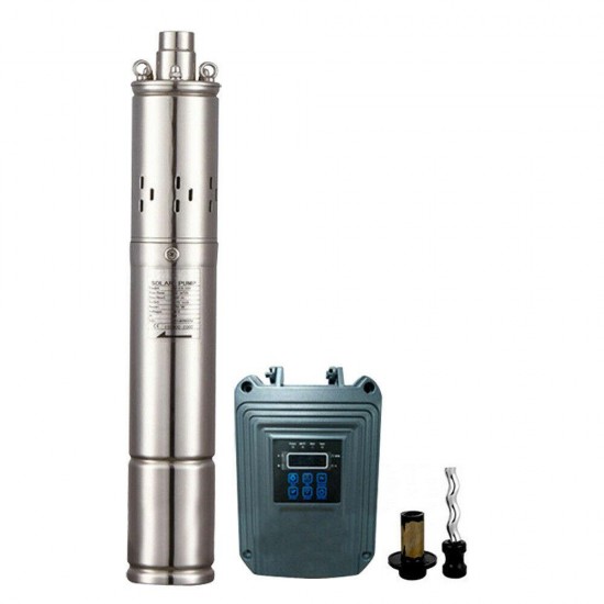 Solar Screw Deep Well Submersible Pump 525FT Max Lift Stainless Steel Solar Pump
