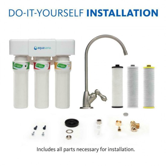 Whole House Rhino Filter 300K Gal 3 Stage Max Flow Under Counter Water System