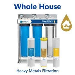 Whole House Water Filter System Carbon KDF Sediment 3 Stage Filtration 4.5