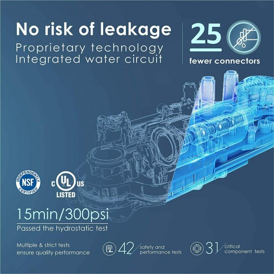 Waterdrop RO Reverse Osmosis Drinking Water Filtration System 400 GPD Tankless