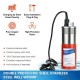 Solar Bore Water Pump Kits:Submersible Deep Well Water Pump &2*100W Solar Panel
