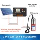 Solar Bore Water Pump Kits:Submersible Deep Well Water Pump &2*100W Solar Panel