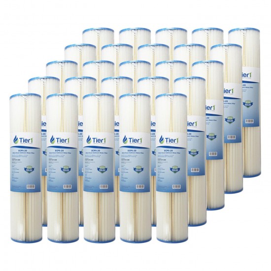 20 x 4.5 Inch 5 Micron Pentek ECP5-20BB Comparable Sediment Water Filter 25 Pac