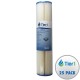 20 x 4.5 Inch 5 Micron Pentek ECP5-20BB Comparable Sediment Water Filter 25 Pac