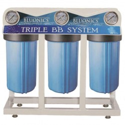 Triple Whole House City & Well Water Filter Big Blue Size 4.5 x 10