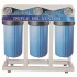 Triple Whole House City & Well Water Filter Big Blue Size 4.5 x 10