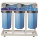 Triple Whole House City & Well Water Filter Big Blue Size 4.5 x 10