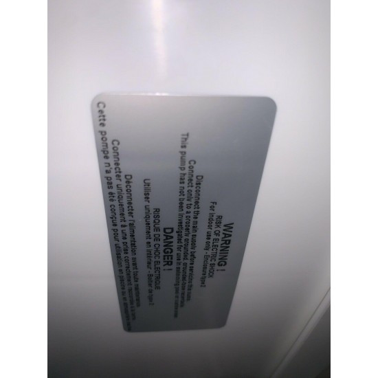 Saniflo 010 SANISHOWER .2 HP Gray Water / Drain Water Pump for Shower and Sink