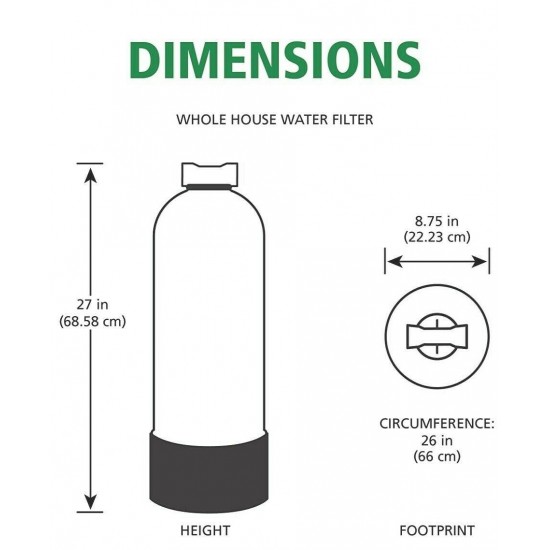 AO Smith Whole House Salt Free Water Descaler - Water Softener Alternative - 6yr