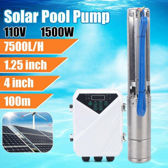 4'' DC Solar Water Pump Submersible Deep Well Water Pump with MPPT Controller