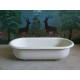 baby bathtub steel white Enamel Vintage Baby Bath White Planter Bird Bath