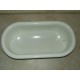 baby bathtub steel white Enamel Vintage Baby Bath White Planter Bird Bath