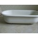 baby bathtub steel white Enamel Vintage Baby Bath White Planter Bird Bath
