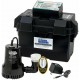 Basement Watchdog 0.33 HP Special + Battery Backup Sump Pump System 12 Volts New