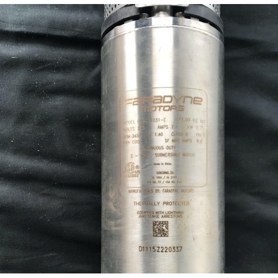 Everbilt EFSUB10-253HD Submersible Well Pump 1HP 20GPM 3-Wire 4” NEW IN BOX