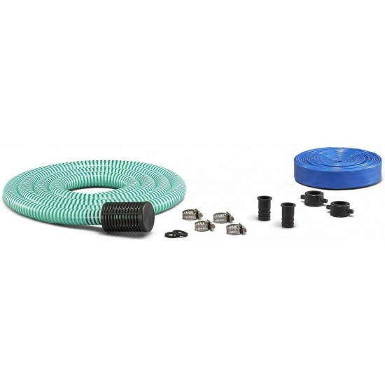 Generac 2HP 1 In. Gas Powered Clean Water Pump with Hose Kit