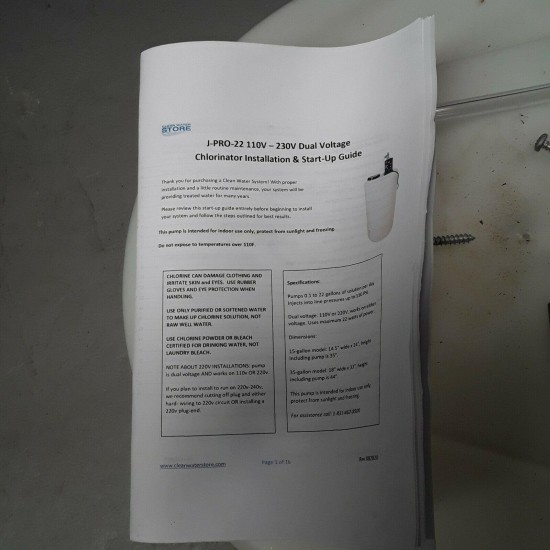 J-PRO-22 DUAL VOLTAGE METERING PUMP 110-230V