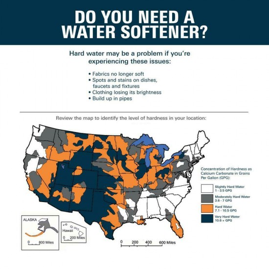 22,000-grain capacity water softener system