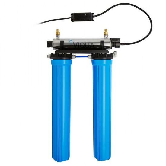 VIQUA VT4-DWS UV Bundle: Undersink POU Water Filter System + PLUS Extra Lamp