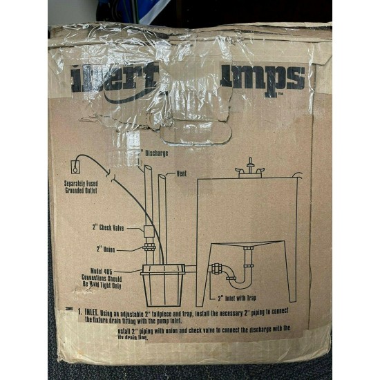 BRAND NEW IN BOX Liberty 405/A Commercial High Head Drain Pump Alarm 1/2 HP 115V