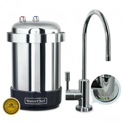 WaterChef U9000 Premium Under-Sink Water Filter System (Chrome Designer Faucet)