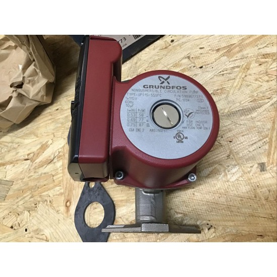 Grundfos 59896773, UPS15-55SFC, Flanged, Stainless Steel, 3-Speed Pump, 115 V.