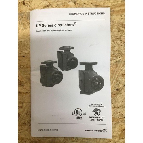 Grundfos 59896773, UPS15-55SFC, Flanged, Stainless Steel, 3-Speed Pump, 115 V.