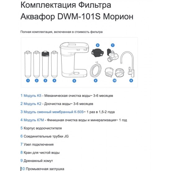 Reverse Osmosis Water Filtration System Aquaphor – RO – 47 GPD, 2 YEAR WARRANTY