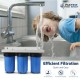 3 Stage Compact Space Saver, KDF 55 Whole House Home Water Filtration System.