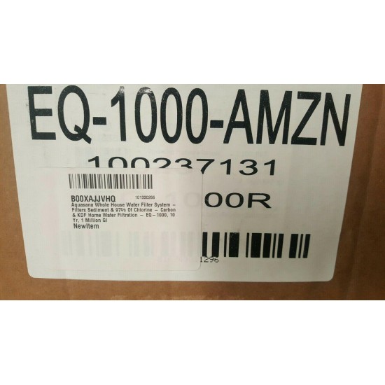 Aquasana Rhino EQ-1000 Whole House Water Replacement Filter 10 years 1,000,000
