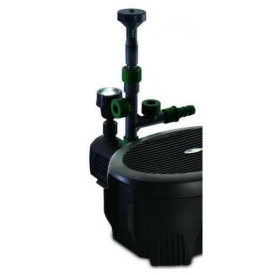 5 in1 Large Pond Fountain Head Water Filter LED Spotlight Pump Set Garden Decor