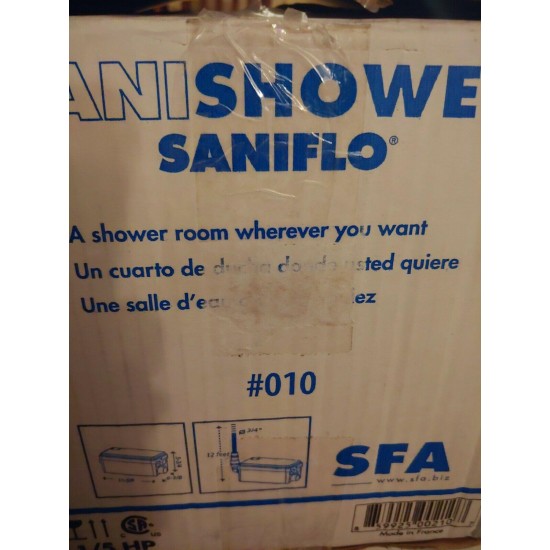 Saniflo 010 Sani Shower Gray Water Drain Water Pump For Shower And Sink